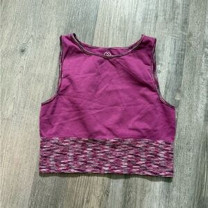 Maxxim Activewear Crop Top - Purple, Medium, Stretchy, Breathable,
Nylon…
